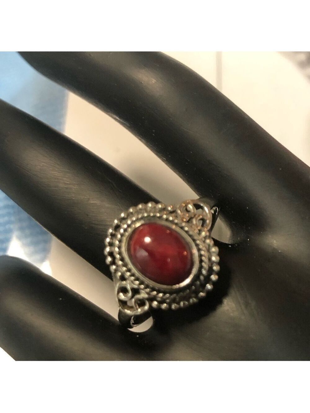 925 Sterling Silver Solitaire Natural 2.15ct. Oval Ruby Ring